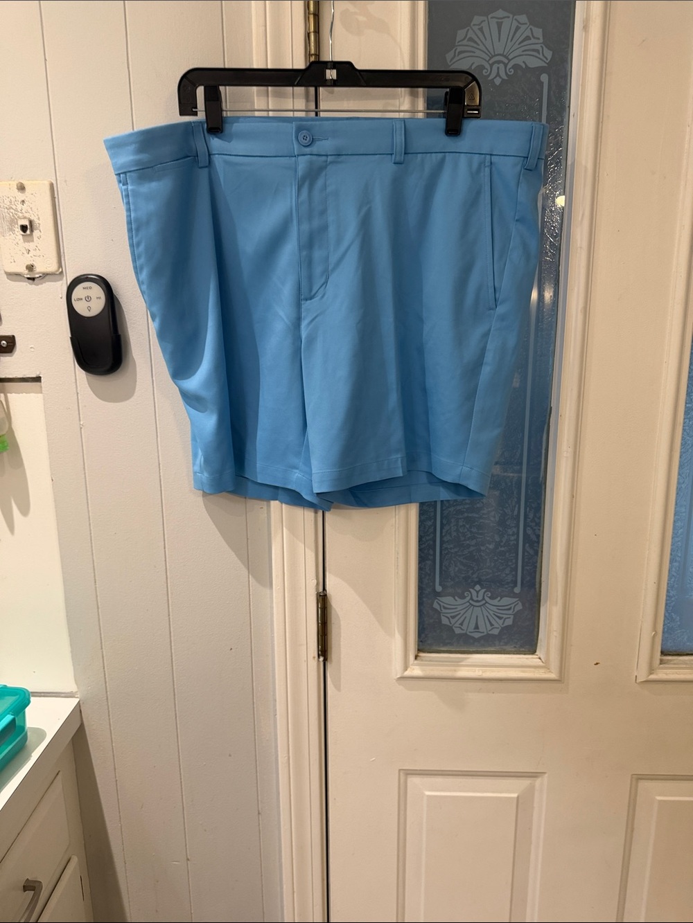 Roundtree & Yorke Light Blue Flat Front Men's Shorts